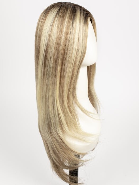 12FS8 SHADED PRALINE | Light Gold Brown, Light Natural Gold Blonde & Pale Natural Gold-Blonde Blend, Shaded with Medium Brown