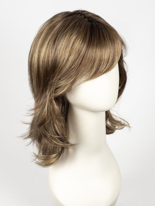 BERNSTEIN-ROOTED 12.26.19 | Light Brown base with subtle Light Honey Blonde and Light Butterscotch Blonde highlights and Dark Roots  Edit alt text