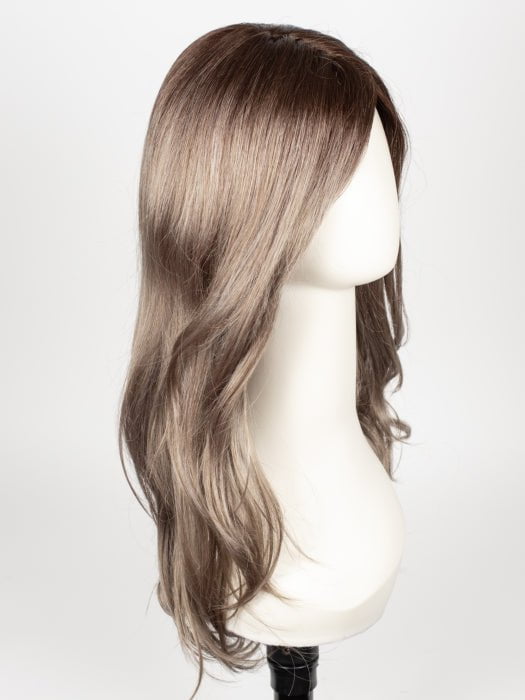MILK-TEA-LR | Creamy beige with longer dark root