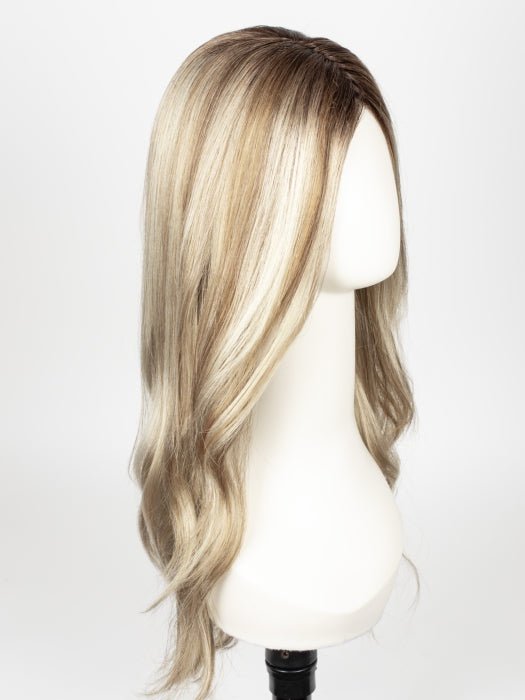 ROSE-GOLD-R | Blond base with reddish highlights and roots
