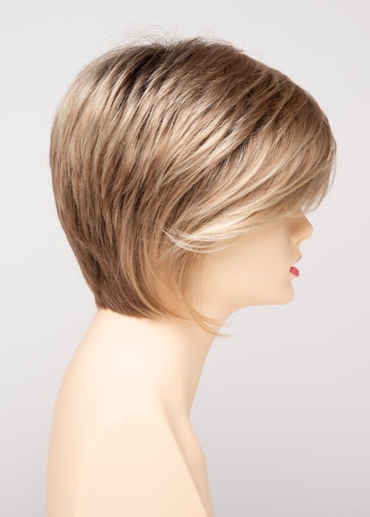SPARKLING CHAMPAGNE | Medium Brown roots with overall Strawberry Blonde base and soft Golden Blonde highlights