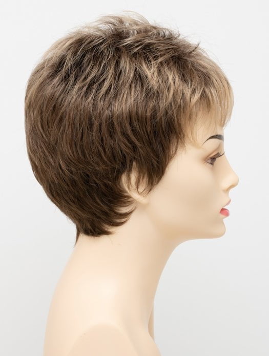 TOASTED SESAME |  Medium Brown roots with overall Warm Cinnamon base and Golden Blonde highlights