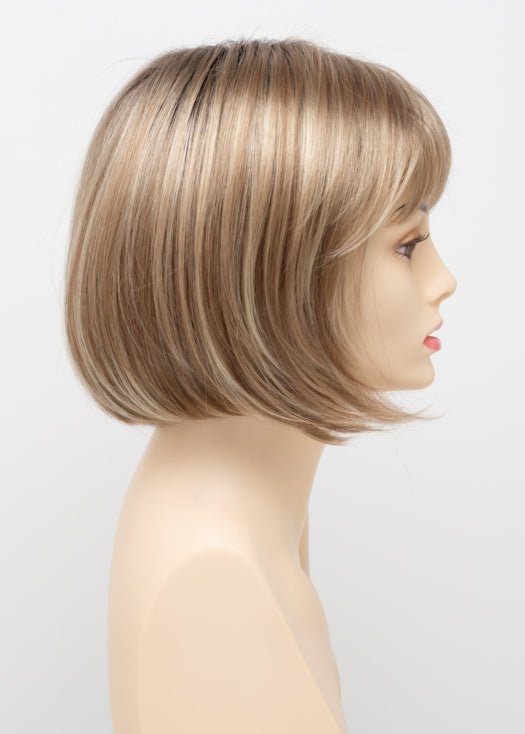 SPARKLING CHAMPAGNE | Medium Brown roots with overall Strawberry Blonde base and soft Golden Blonde highlights