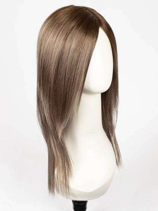 MILK-TEA-LR | Creamy Beige with Longer Dark Roots