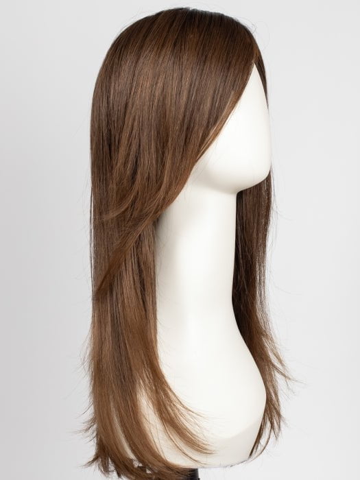 CHOCOLATE-ROOTED 6.30.8 | Medium to Dark Brown base with Light Reddish Brown Highlights and Dark Roots 