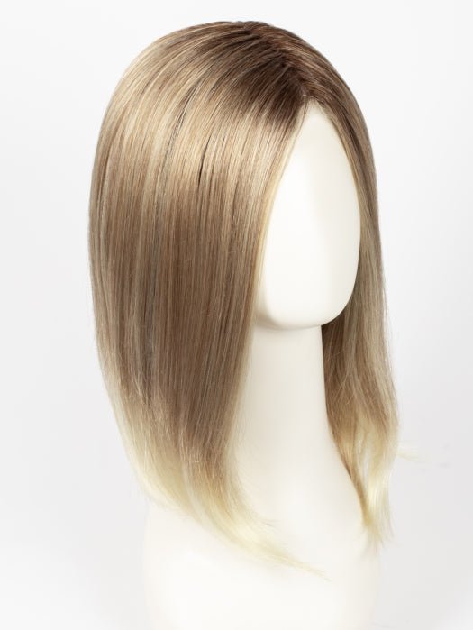 27T613S8 SHADED SUN | Medium Natural Red-Gold Blonde & Pale Natural Gold Blonde Blend and Tipped, Shaded with Medium Brown