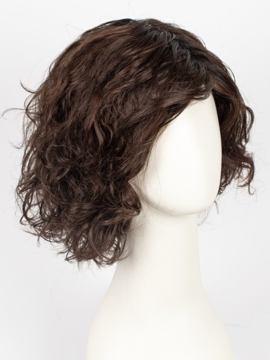 DARK-CHOCOLATE-ROOTED 4.33.2 | Darkest Brown, Dark Auburn, Black, and Dark Brown blend with Dark Shaded Roots 