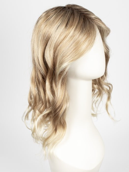 27T613S8 SHADED SUN | Medium Natural Red-Gold Blonde & Pale Natural Gold Blonde Blend and Tipped, Shaded with Medium Brown