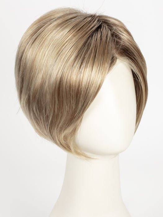 27T613S8 SHADED SUN | Medium Natural Red-Gold Blonde & Pale Natural Gold Blonde Blend and Tipped, Shaded with Medium Brown