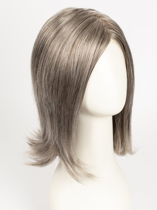 39F38 ROASTED CHESTNUT | Light Natural Ash Brown with 75% Grey Front, graduating to Medium Brown with 35% Grey Nape