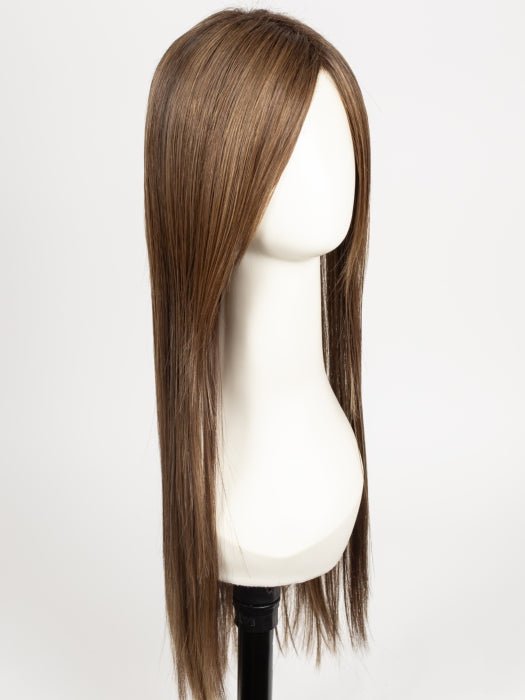 CHOCOLATE ROOTED 830.27.9 | Medium Brown blended with Light Auburn, Dark Strawberry Blonde and Medium Warm Brown Blend with Shaded Roots