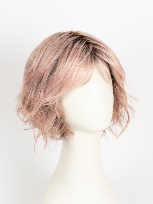 WATERMELON-R | Rich Pastel Pink Base with Subtle Soft Reddish Tone and Soft Dark Brown Roots