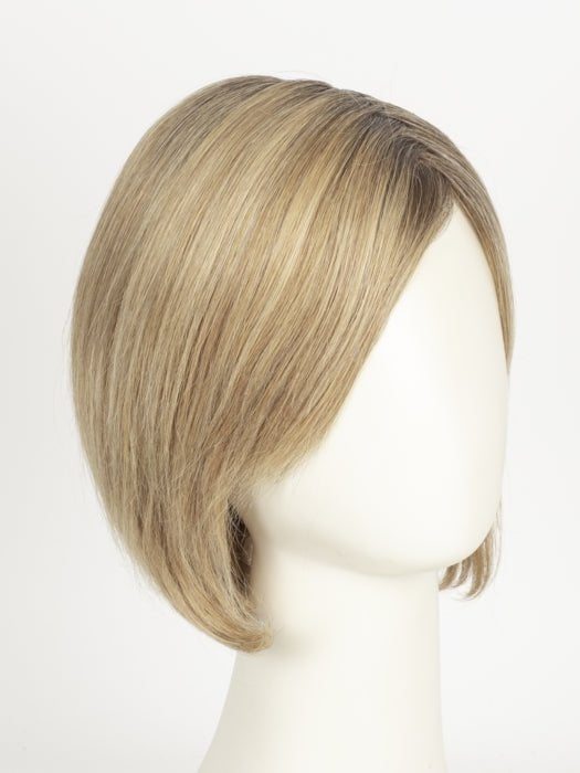 LIGHT BERNSTEIN ROOTED 20.14.27 | Light Strawberry Blonde and Medium Ash Blonde with Dark Strawberry Blonde Blend and Shaded Roots