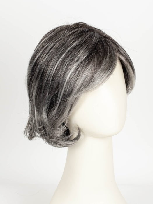 SALT/PEPPER ROOTED | Darkest Brown and Black/Dark Brown with Grey Blend and Shaded Roots 