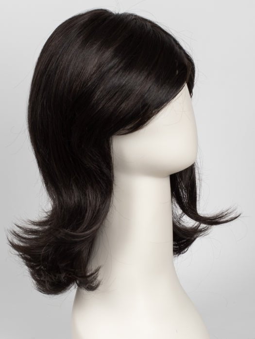 RL2/4 OFF BLACK |  Black Evenly Blended with Dark Brown Highlights