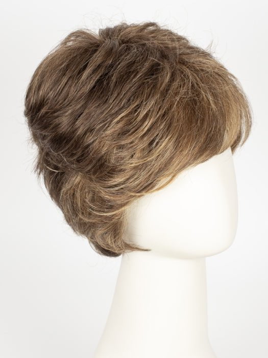 R9F26 MOCHA FOIL | Warm Medium Brown with Medium Golden Blonde Highlights Around the Face