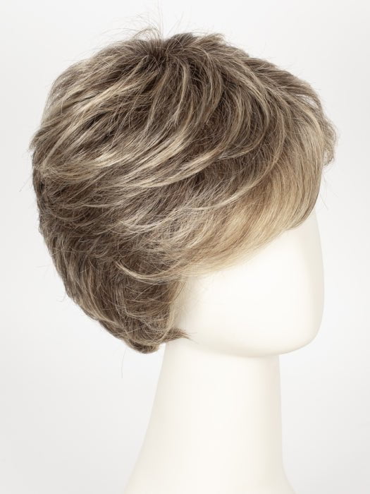 SS12/22 SHADED CAPPUCCINO | Light Golden Brown Evenly Blended with Cool Platinum Blonde Highlights and Dark Roots