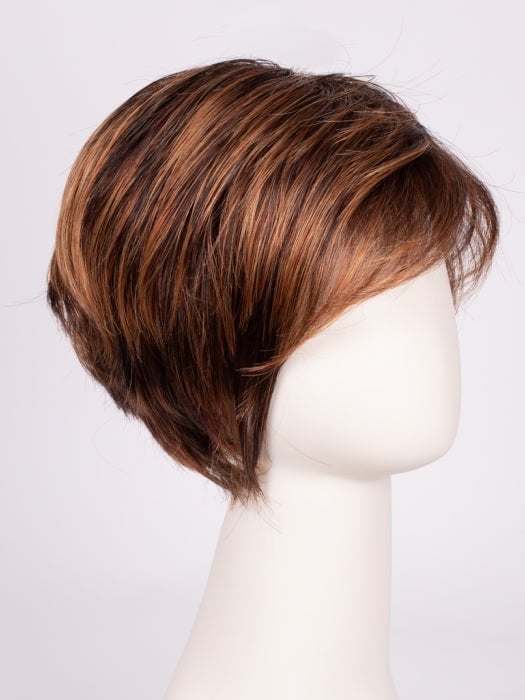 R3329S GLAZED AUBURN | Rich Dark Auburn with Pale Ginger Blonde Highlights