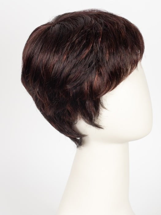 AUBERGINE MIX | Darkest Brown with hints of Plum at base and Bright Cherry Red and Dark Burgundy Highlights 