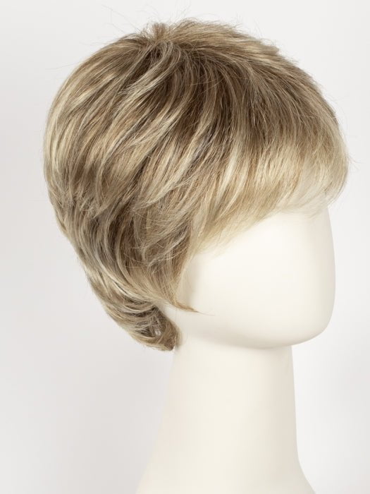 CHAMPAGNE ROOTED | Light Beige Blonde,  Medium Honey Blonde, and Platinum Blonde blend with Dark Roots