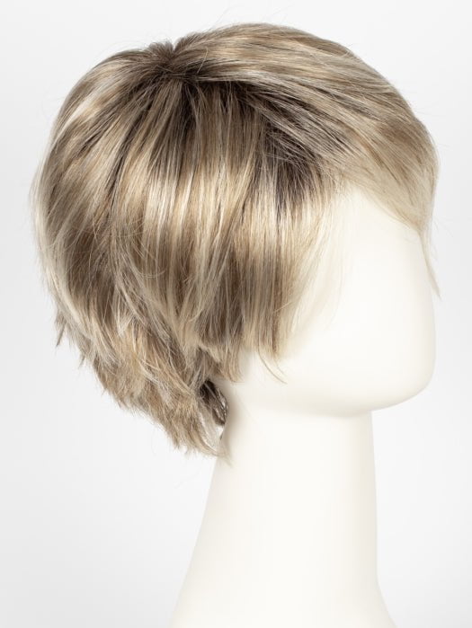 CHAMPAGNE ROOTED | Light Beige Blonde,  Medium Honey Blonde, and Platinum Blonde blend with Dark Roots