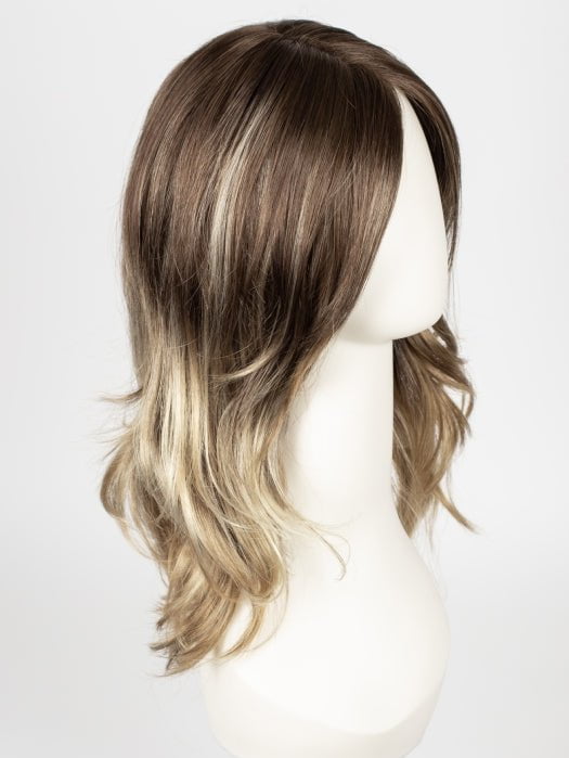 S8-18/26RO FAWN | Medium Brown roots to midlength, Dark Natural Ash Blonde & Medium Red-Gold Blonde Blend midlength to ends