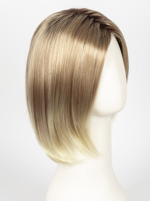27T613S8 SHADED SUN | Medium Natural Red-Gold Blonde & Pale Natural Gold Blonde Blend and Tipped, Shaded with Medium Brown