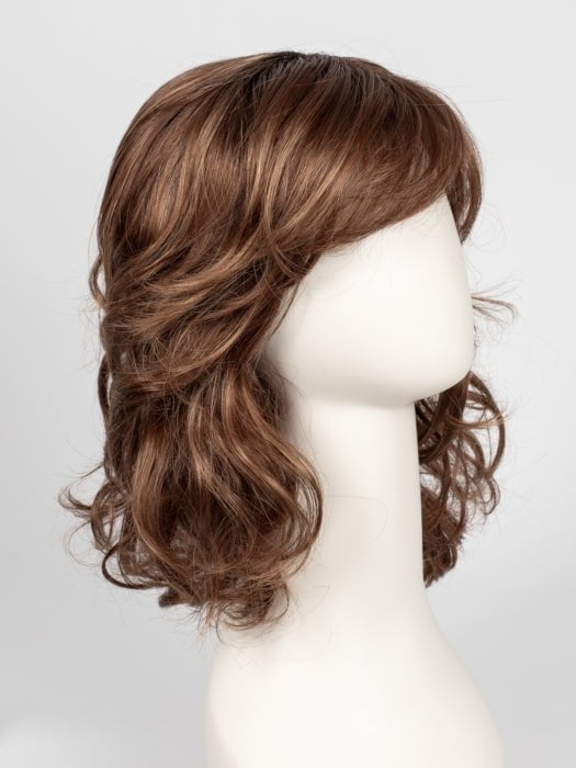 30A27S4 SHADED PEACH | Medium Natural Red & Medium Red-Gold Blonde Blend, Shaded with Dark Brown