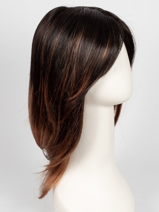 S4-28/32RO SUNRISE | Dark Brown roots to midlength, Light Natural Red Blonde with Medium Natural Red midlength to ends