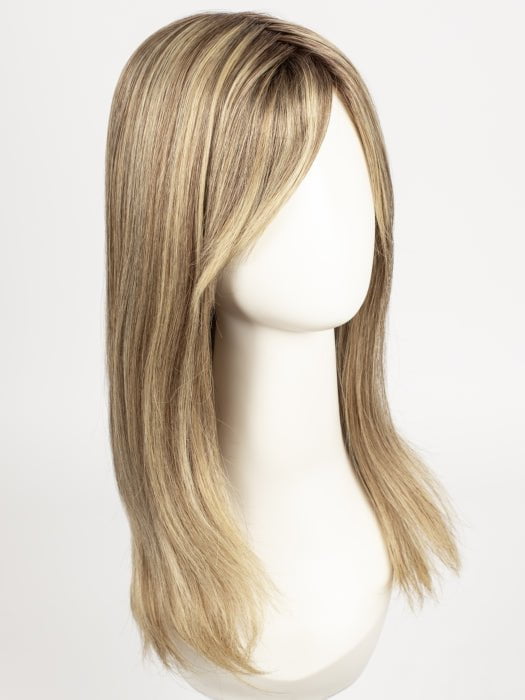24BT18S8 SHADED MOCHA | Medium Natural Ash & Light Natural Gold Blonde Blend, Shaded with Medium Brown