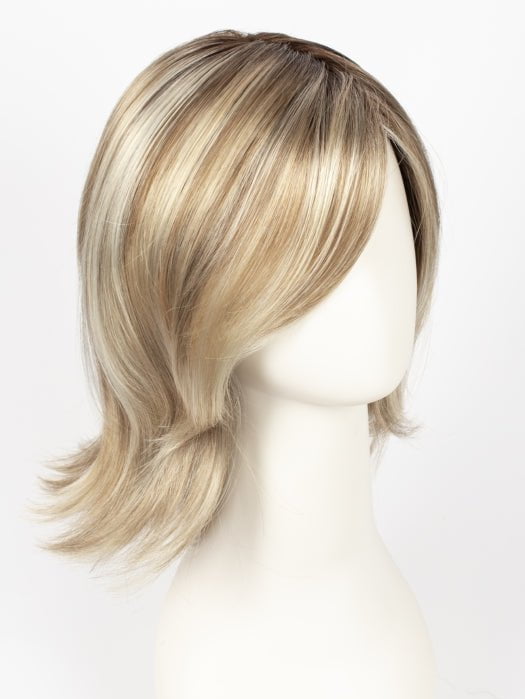 12FS8 SHADED PRALINE | Light Gold Brown, Light Natural Gold Blonde & Pale Natural Gold-Blonde Blend, Shaded with Medium Brown