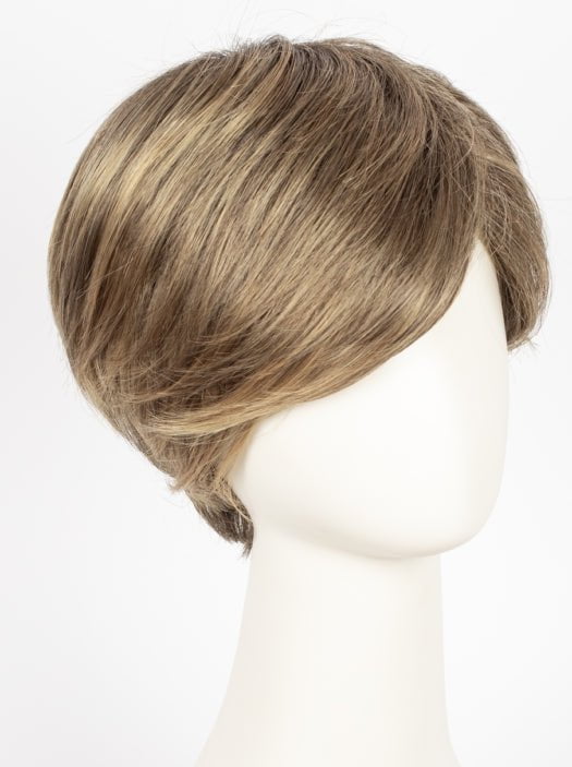 24BT18S8 SHADED MOCHA | Medium Natural Ash Blonde & Light Natural Gold Blonde Blend, Shaded with Medium Brown