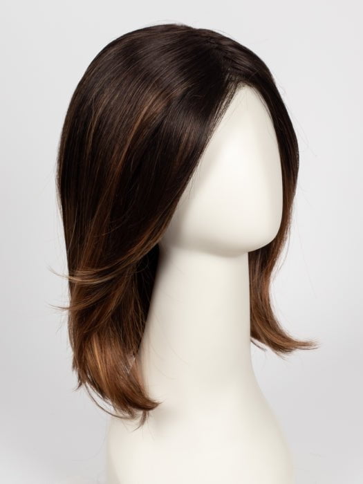 S4-28/32RO SUNRISE | Dark Brown roots to midlength, Light Natural Red Blonde with Medium Natural Red midlength to ends