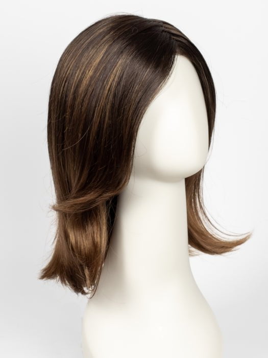 S6-30A27RO AUTUMN | Brown roots to midlength, Medium Natural Red & Medium Red-Gold Blonde Blend midlength to ends