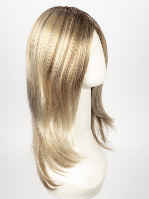 12FS8 SHADED PRALINE | Light Gold Brown, Light Natural Gold Blonde & Pale Natural Gold-Blonde Blend, Shaded with Medium Brown