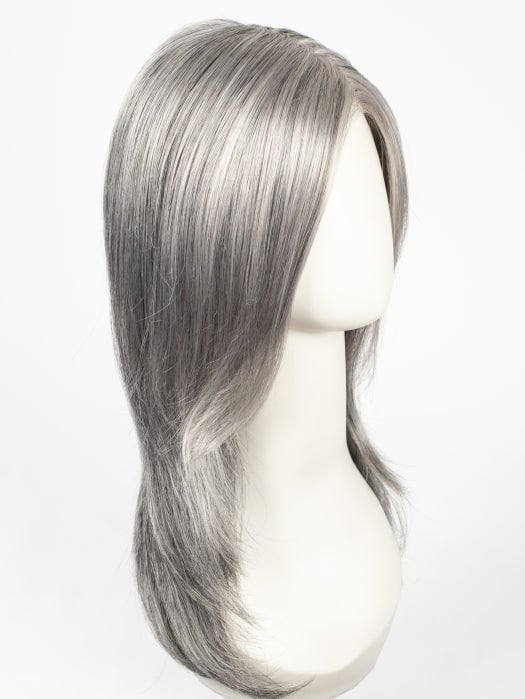 92 MOONLIGHT | Pure White with 5% Medium Brown Front, Grey with 30% Medium Brown Middle, Dark Brown with 65% Grey Nape