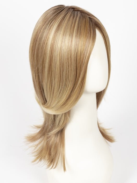 14/26S10 SHADED PRALINES N' CREAM | Light Gold Blonde & Medium Red-Gold Blonde Blend, Shaded with Light Brown