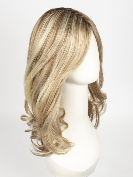 12FS8 SHADED PRALINE | Light Gold Brown, Light Natural Gold Blonde & Pale Natural Gold-Blonde Blend, Shaded with Medium Brown