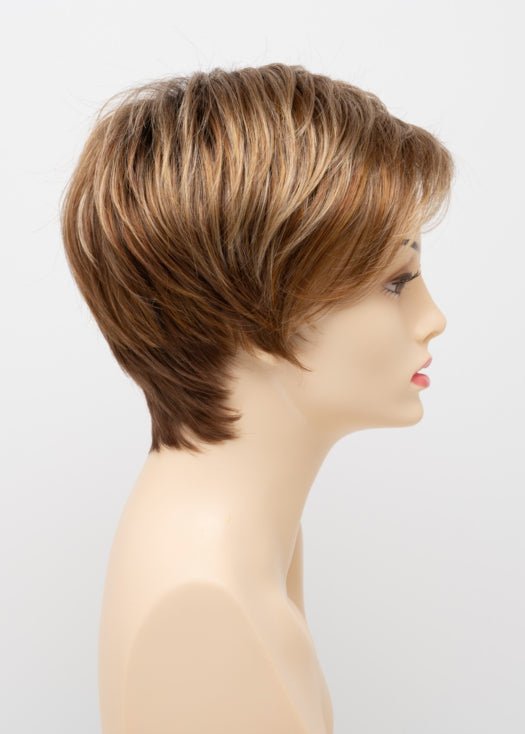 CREAMED COFFEE | Medium Brown roots and base with Cinnamon and Golden Blonde highlights