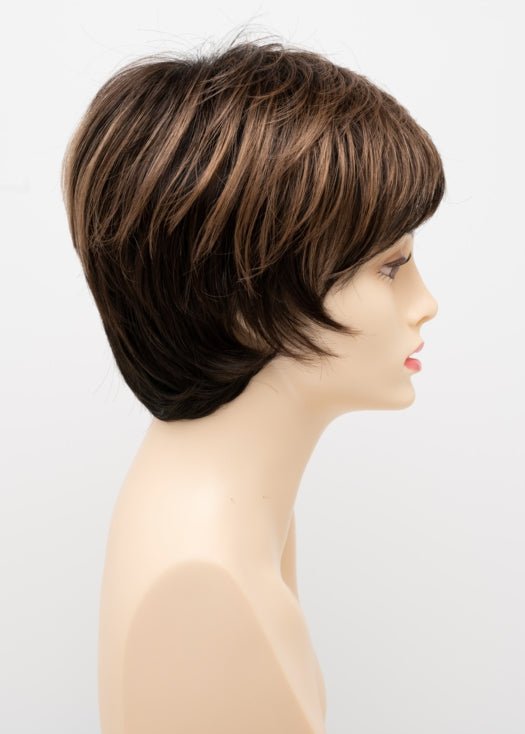 AMARETTO CREAM | Dark Brown roots with overall Medium Brown base with Honey Blonde highlights