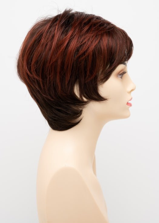 CHOCOLATE CHERRY | Dark Brown roots with overall Medium Brown base with Deep Red highlights