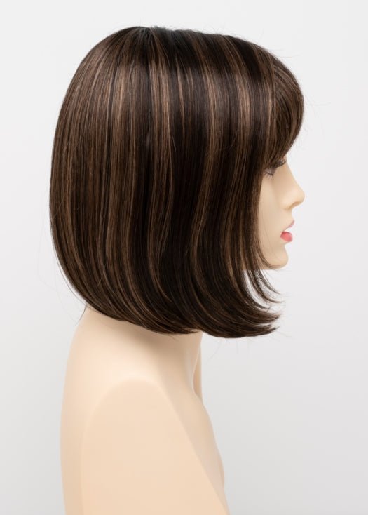 AMARETTO CREAM | Dark Brown roots with overall Medium Brown base with Honey Blonde highlights