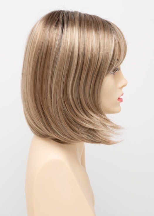 SPARKLING CHAMPAGNE | Medium Brown roots with overall Strawberry Blonde base and soft Golden Blonde highlights