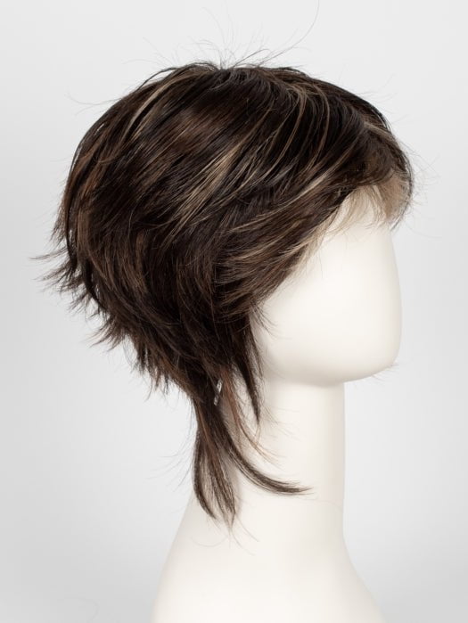 CHOCOLATE SWIRL | Dark Brown Base Evenly Blended with Light Auburn and Honey Blonde 