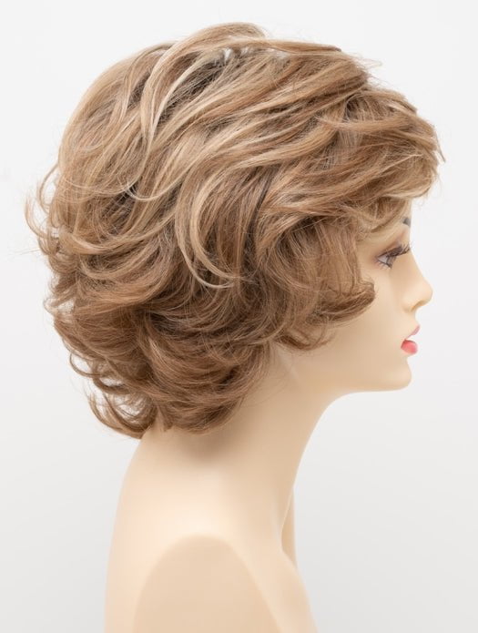 SPARKLING CHAMPAGNE | Medium Brown roots with overall Strawberry Blonde base and soft Golden Blonde highlights