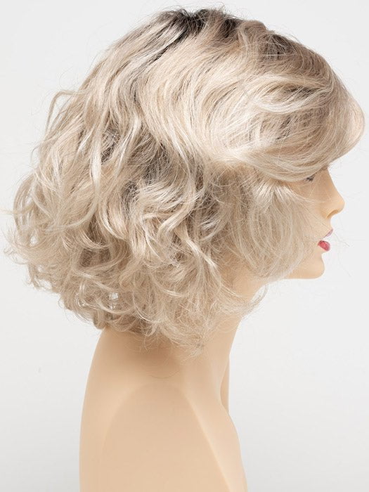 SILKY BEIGE | Light Platinum Blonde with Dark Brown Roots 