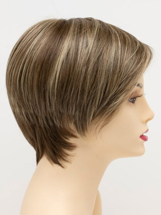 GINGER-CREAM | Dark Beige Blonde underneath highlighted on top with Light Beige Blonde