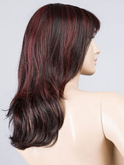 AUBURGINE ROOTED | Deep Wine Red and Red Violet with Garnet Red Blend with Shaded Roots 