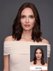 easiPart Medium HH 14” | Human Hair Topper (Mono Top)