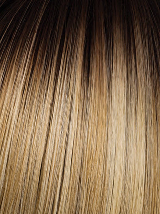 SS LIGHT BLONDE | Light Blonde with Golden Highlights & Dark Brown Roots